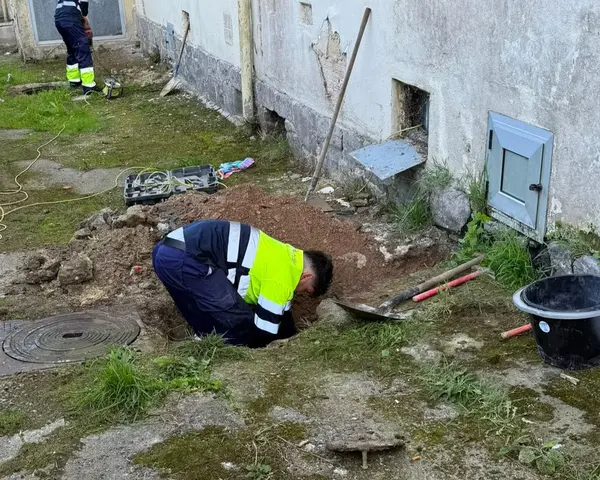 Obra de alcantarillado