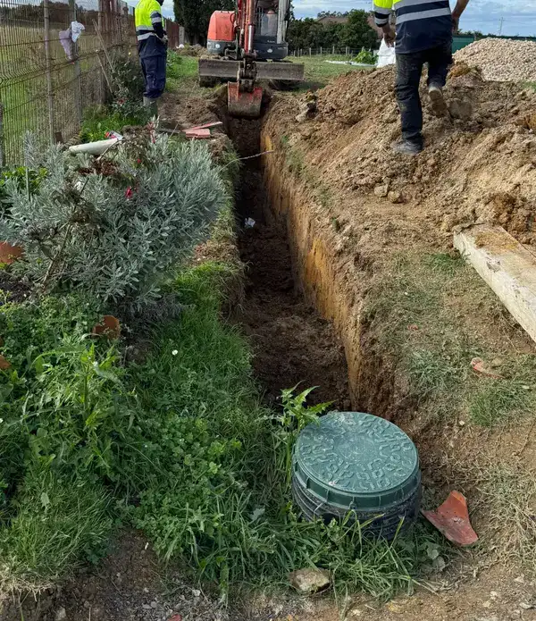 Obra para fosa séptica